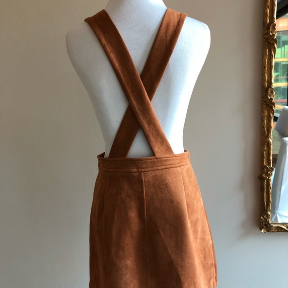 Forever 21 brown pinafore dress - Picture 2 of 7